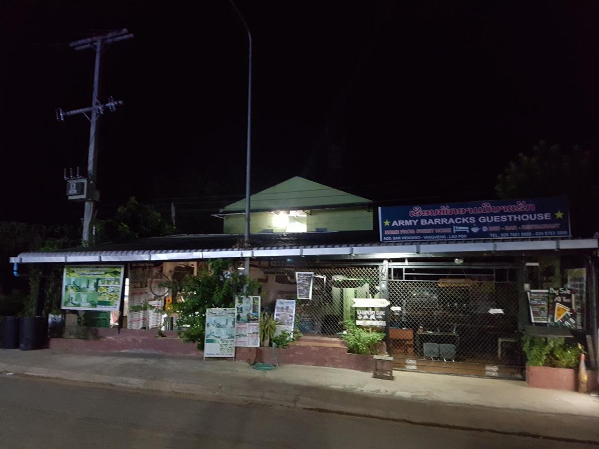 Army Barracks Guesthouse Vang Vieng Exterior photo